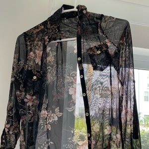 Floral Design Button Down